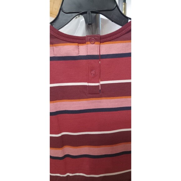 Pumpkin Patch Girls Burgundy Pink Stripe Fleece Pocket Dress Size 3 NWT Cute! - Picture 6 of 8